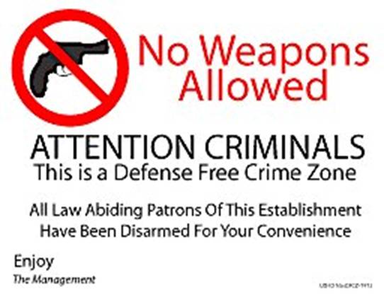 No Weapons Allowed